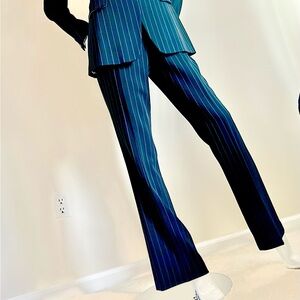 Dana Buchman Navy Pinstripe Pants